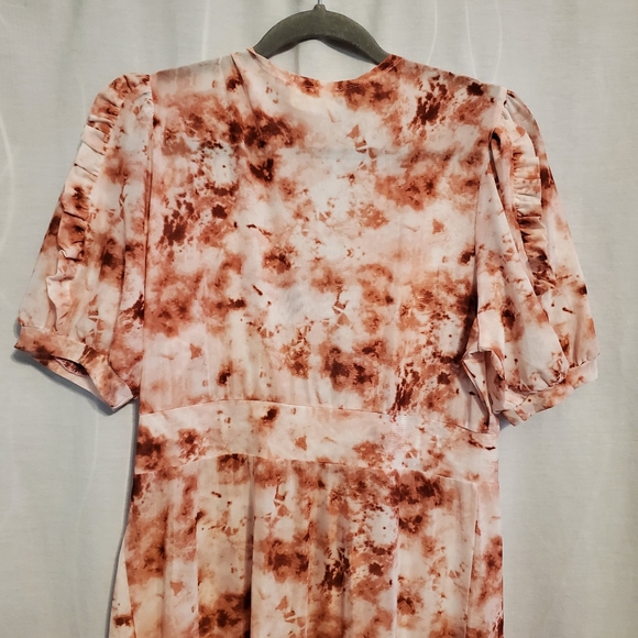 Ember tie dye Short Sleeve Tie Front Duster - Picture 6 of 6